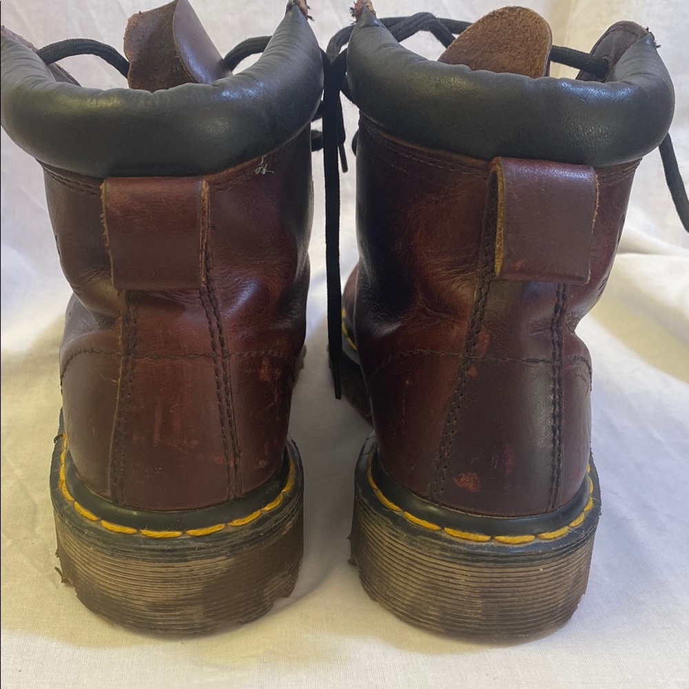 Dr. Martens Brown Leather Lace-Up Boots - Picture 7 of 12